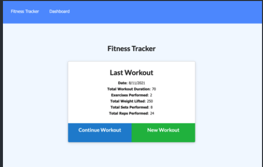 Workout Tracker Application Demo